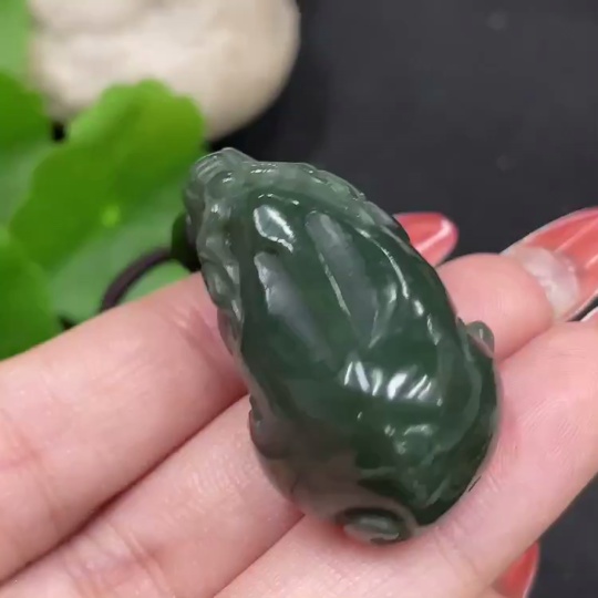 H35112052 Hetian Jade Pendant Pixiu Total Weight (including rope) 24.7g