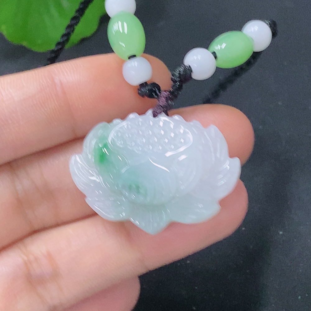 F30507941 Jadeite Pendant Lotus