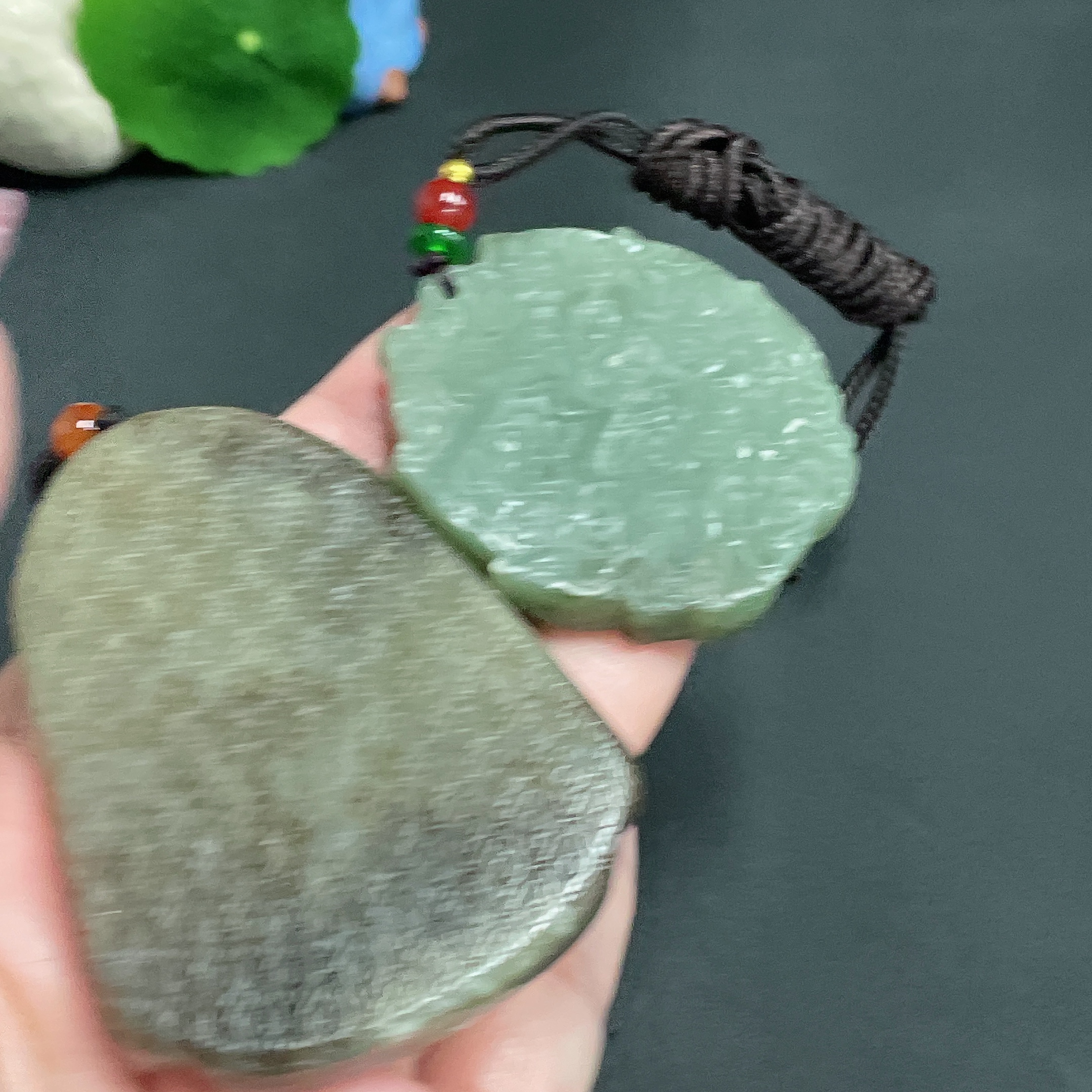 H24803879 Hetian Jade Pendant  Horse  Buddha  Total Weight Approx. [including rope] 106.2g