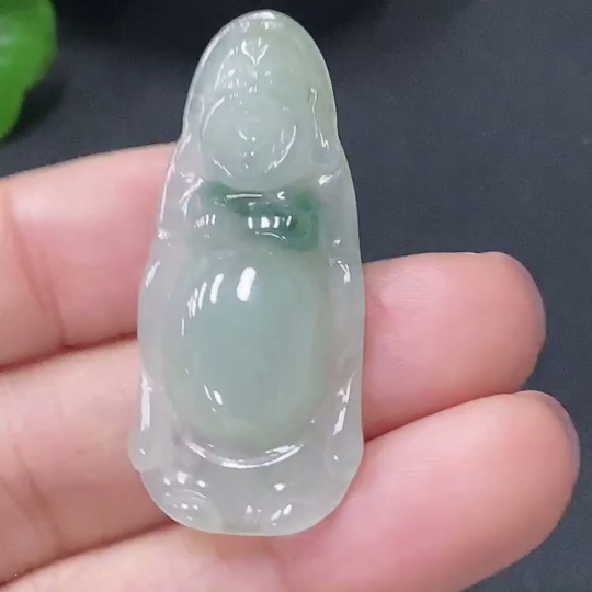 F35116977 Jadeite Pendant Buddha, Total Weight Approx. 4.3g