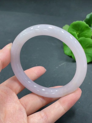 F22524222 Jadeite Round Bangle Size 56.9 Total Weight 51.439g