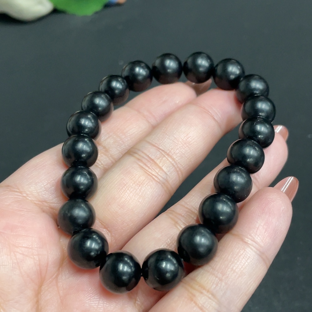 H34011641 Hetian Jade Bracelet, Approx. 10.1 mm, Total Weight Approx. 32.6g, Color Origin Undetermined, Contains Other Mineral Components