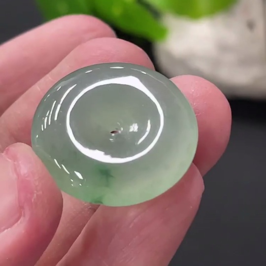 F34060956 Jadeite Pendant Safety Buckle Total Weight Approx. 5.53g