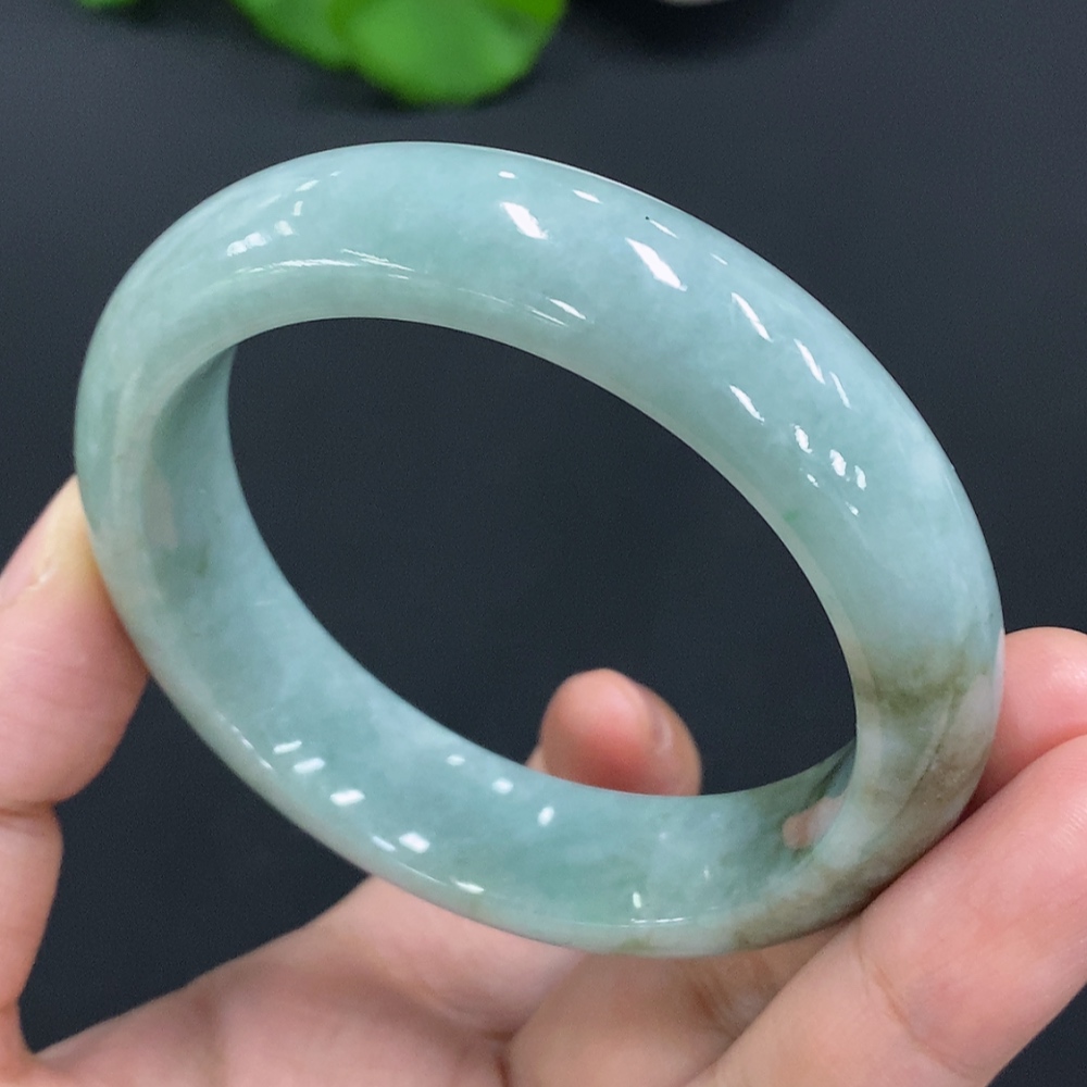 F27103939 Jadeite Round Bracelet Size 54.8 Total Weight Approx. 66.5g