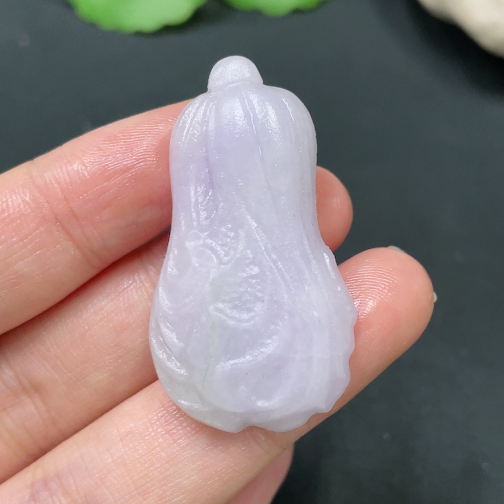 F23624487 Jadeite cabbage pendant semi-finished product gross weight 10.660g