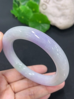 F46551993 翡翠圆条手镯 圈口51.5mm 货品总约重62.83g