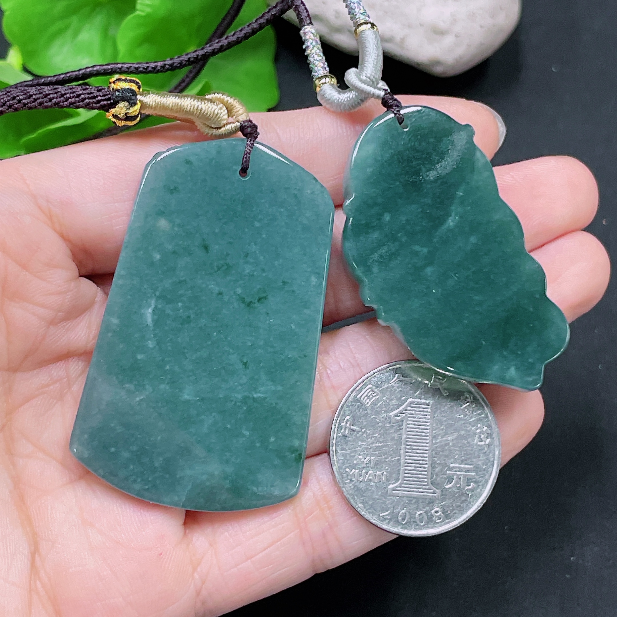 F33918682 Jadeite Pendant Smiling Buddha Dragon Plaque