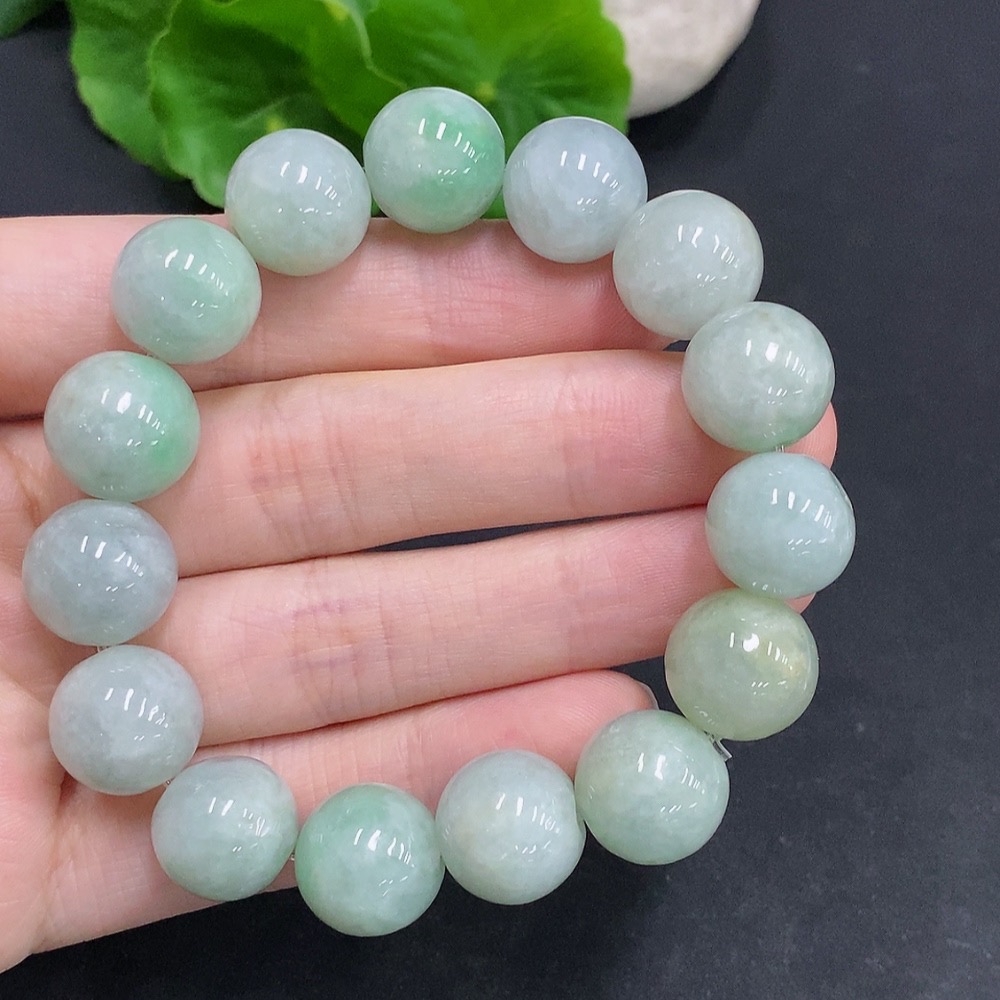 F33907484 Jadeite Bracelet Total Weight Approx. 61.5g Size About 13.3mm