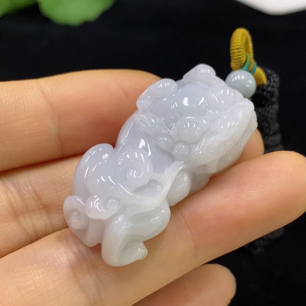 F33928791 Jadeite Pixiu Pendant Total Weight Approx. 20.23g (including rope weight)