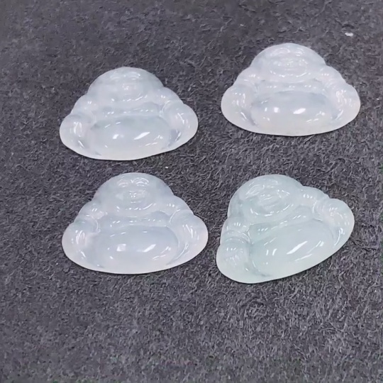 F35137129 Jadeite Buddha Inlaid Pieces Sell as a Lot