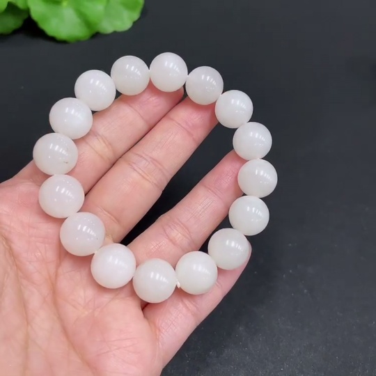 H34072636 Hetian Jade Bracelet, Approx. 11.7mm, Total Weight Approx. 41g