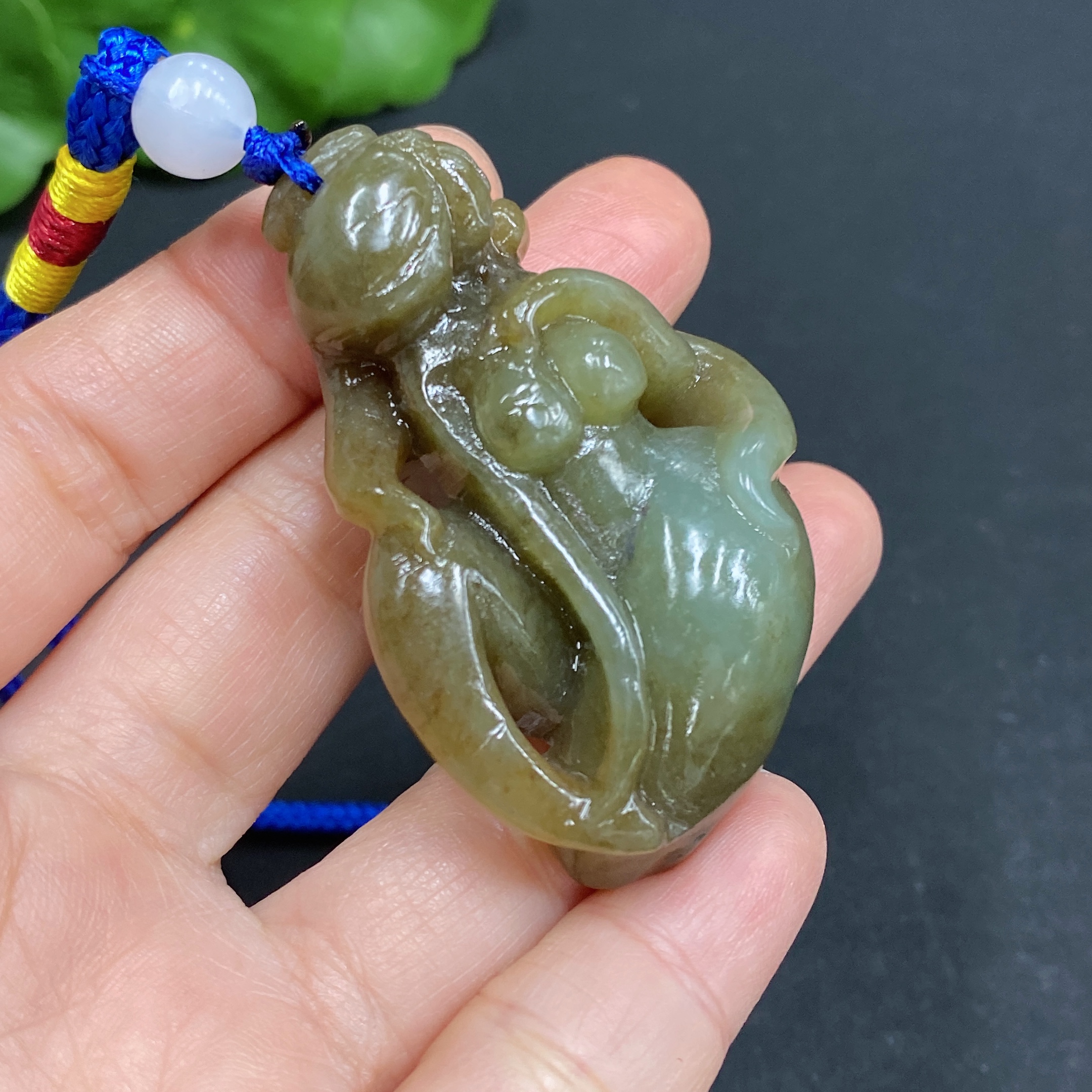 H31583727 Hetian Jade Handheld Piece: National Beauty and Heavenly Fragrance