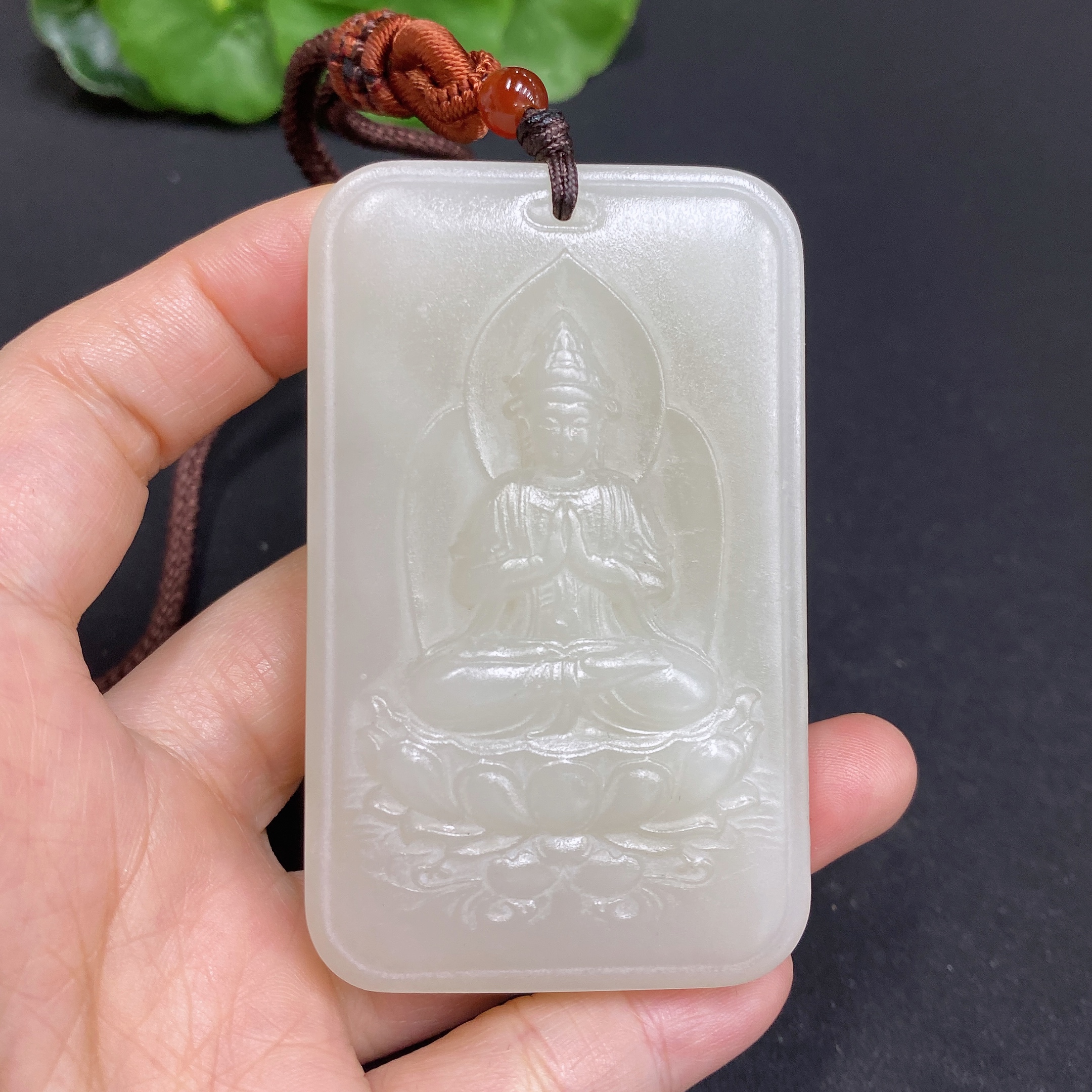 H33844773 Hetian Jade Pendant Guanyin