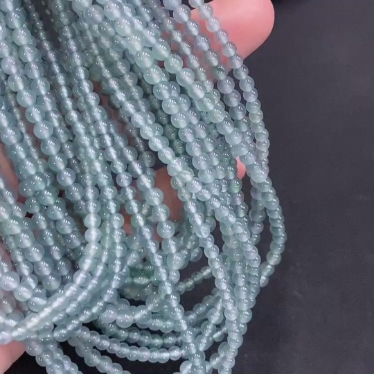 F33856447 A batch of 9 jadeite bead bracelets