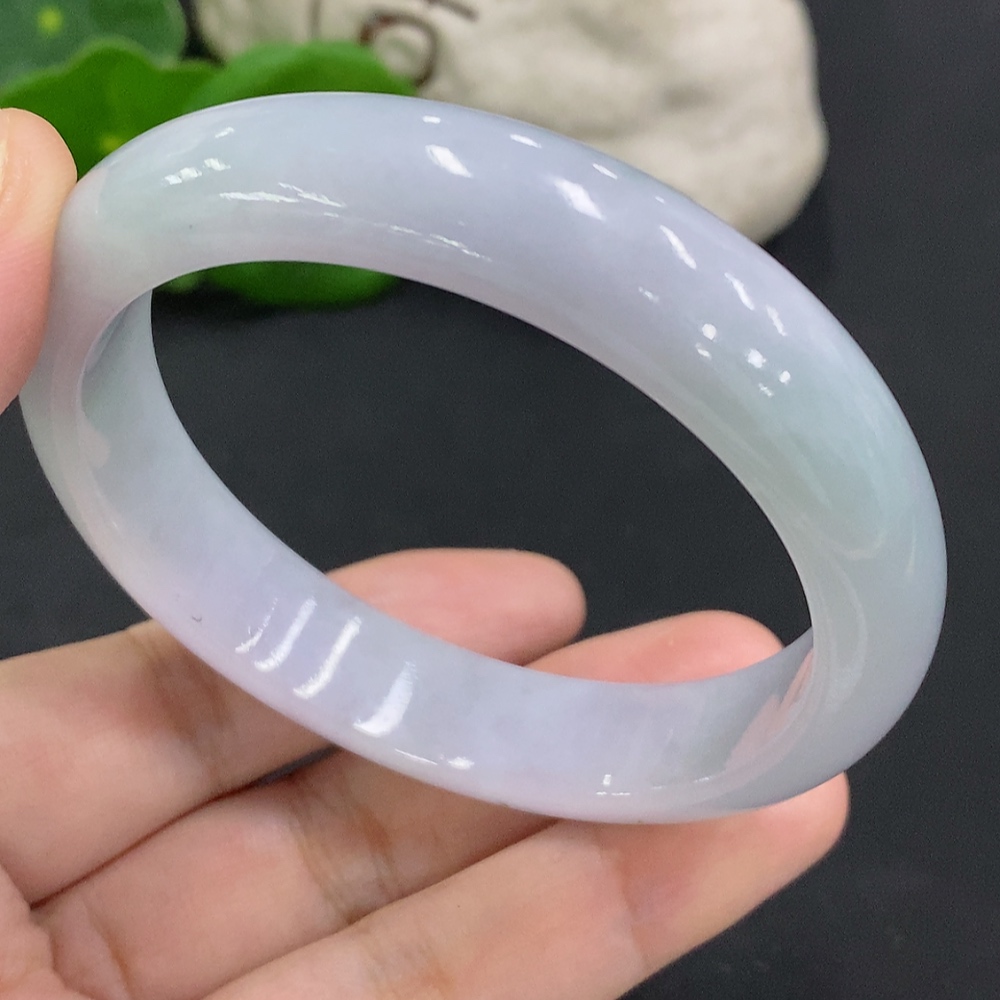 F34001668 Jadeite Round Bangle Size 57.9 Total Weight Approx. 55.7g