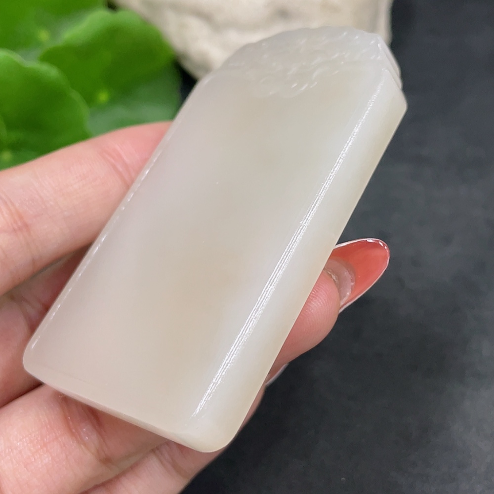 H34016823 Hetian Jade Pendant, Antique-style Plaque, Total Weight Approx. 59.1g