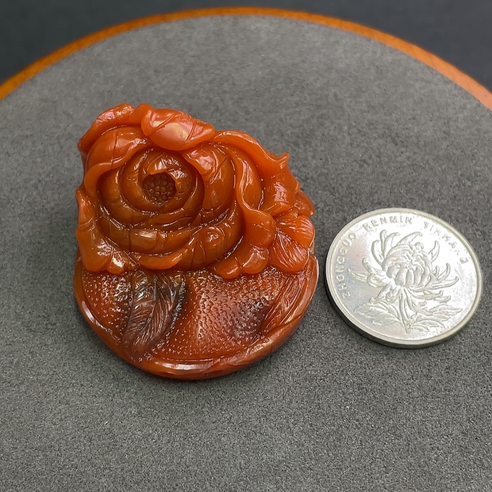 C12350659 South Red Agate Pendant, Approx. 37.33g