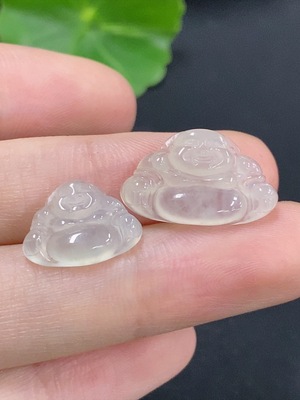 F42969165 翡翠佛公镶嵌件 货品总重约2.05g
