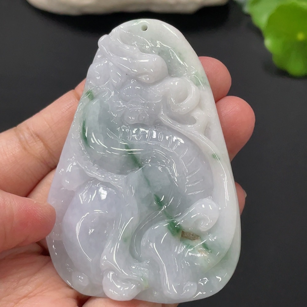 F28284282 Jadeite Kylin Pendant, Total Weight Approx. 54.9g