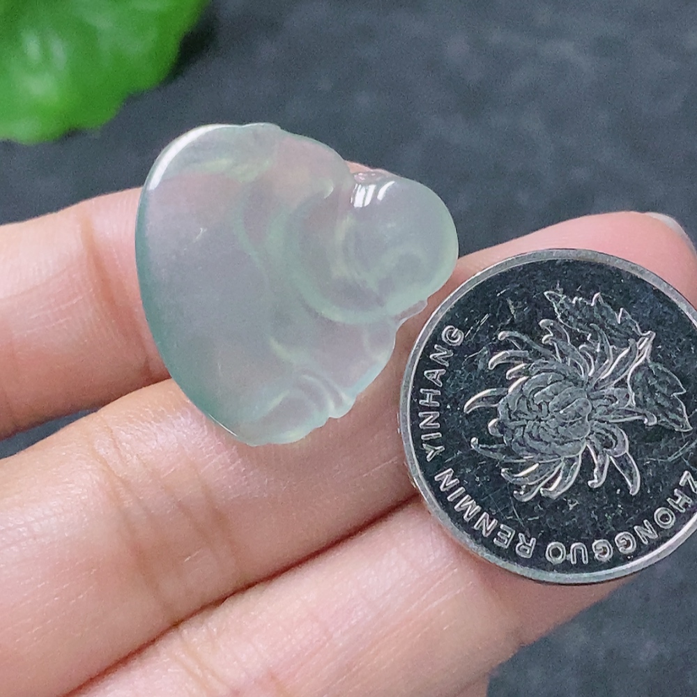 F34954765 Jadeite Pendant Buddha, Total Weight Approx. 2.32g