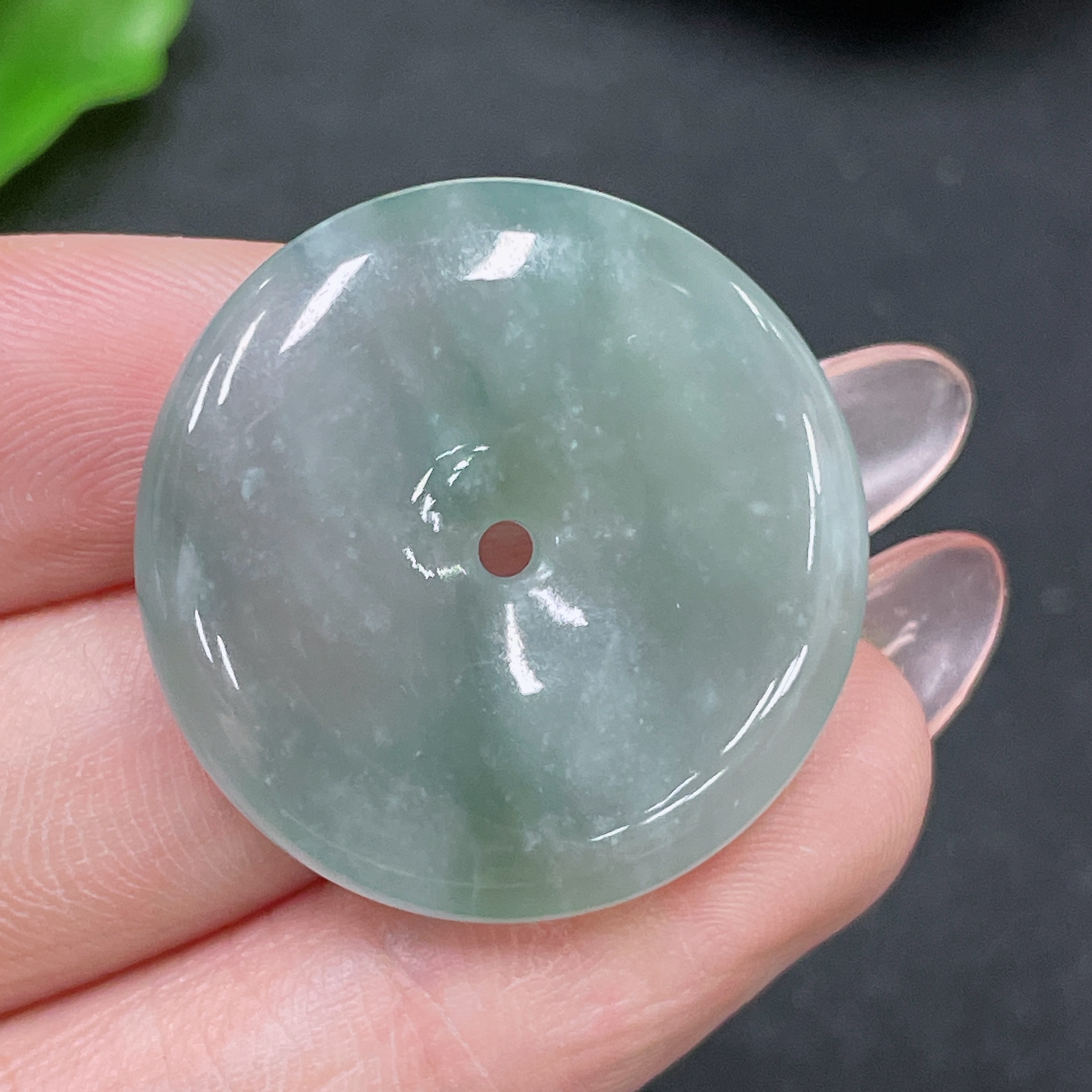 F34020558 Jadeite Pendant Peace Knot Total Weight Approx. 9.31g