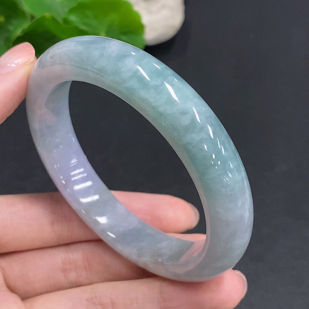 F35107526 Jadeite Round Bracelet Total Weight Approx. 70g Size 59