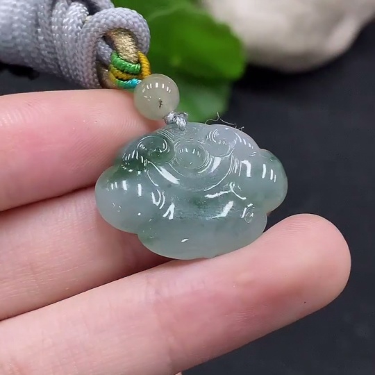 F33926525 Jadeite Ruyi Pendant Total Weight Approx.6.9g