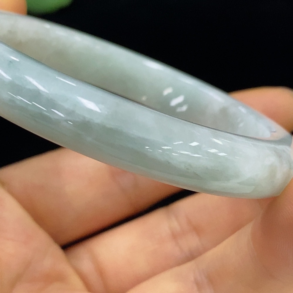 F34024719 Jadeite Round Bangle Size 54.6 Total Weight Approx. 42.76g