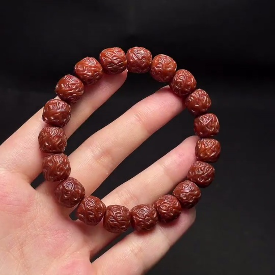 W34987952 Monkey Head Bead Bracelet, Total Weight Approx. 16.98g, Size 10.9mm