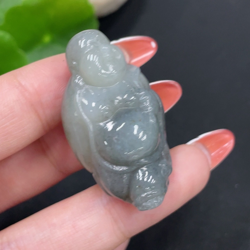 H34026259 Hetian Jade Pendant Buddha Total Weight Approx. 18.3g