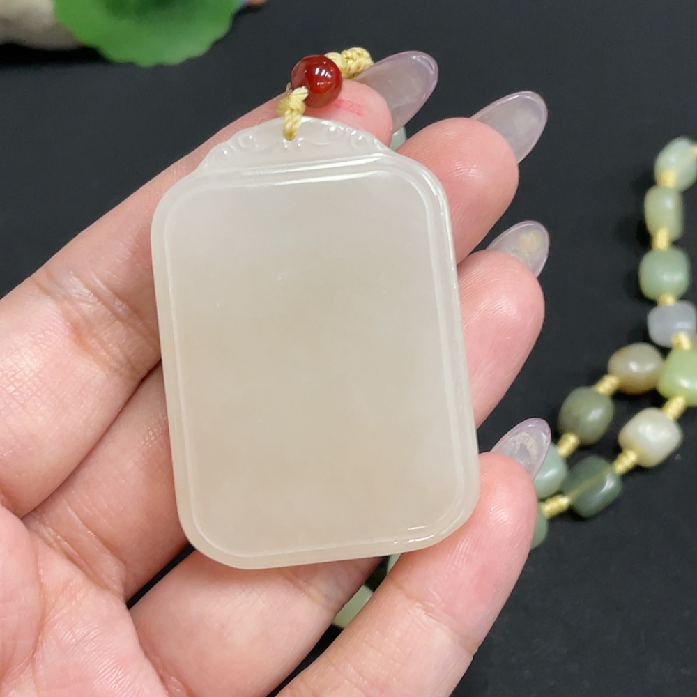 H33902137 Hetian Jade Pendant, Plain Pendant