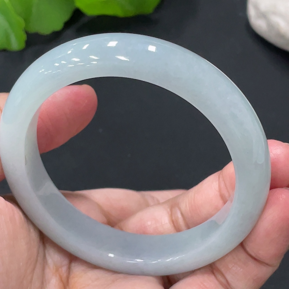 F26974627 Jadeite Round Bangle Size 55 Total Weight Approx. 55.5g