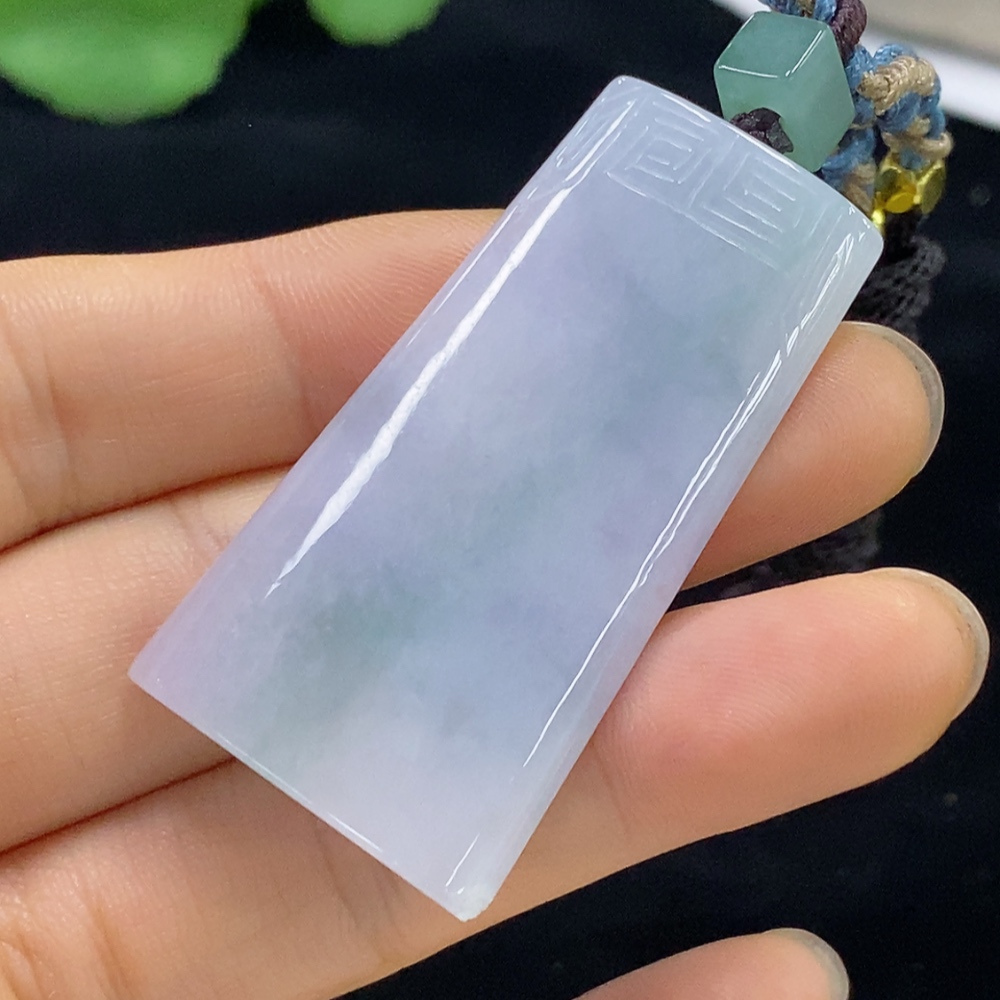 F32789582 Jadeite Antique Pendant, Total Weight Approx. 24.69g (including rope weight)
