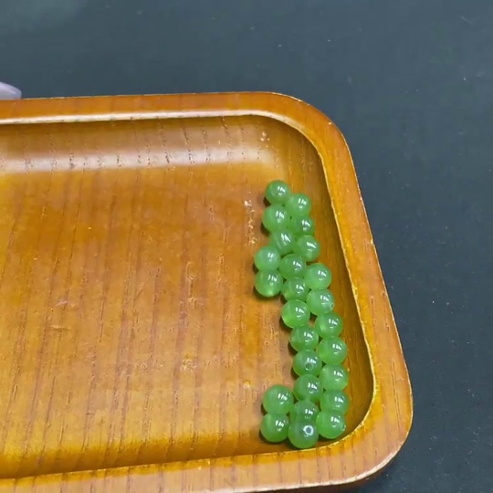 H34972394 Hetian Jade Jasper Loose Beads Approx.5.6mm Total Weight About 7.8g Sell as a Lot