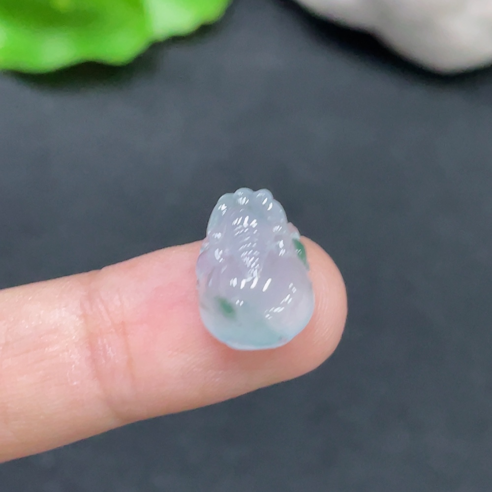 F30563644 Jadeite Inlaid Piece Total Weight Approx.1.45g