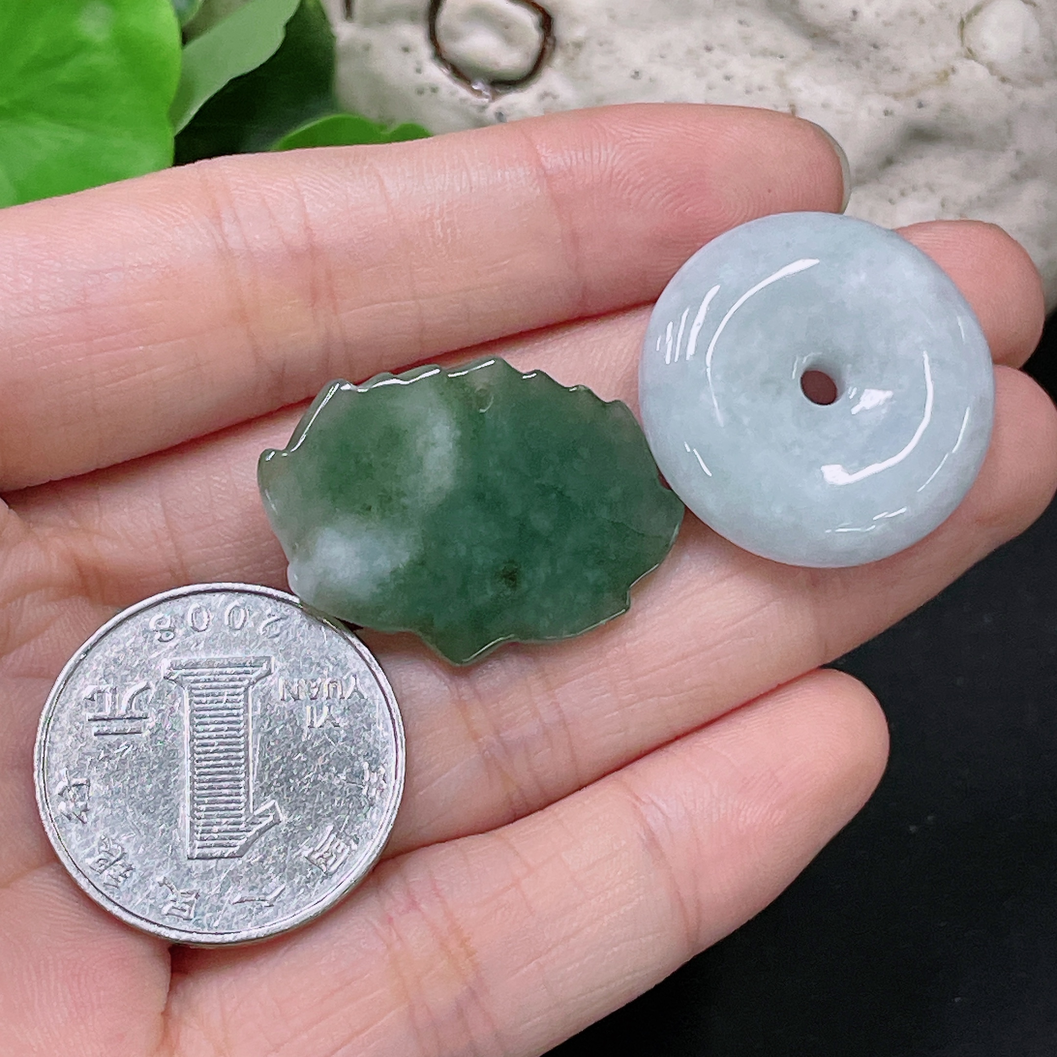 F33892346 Jadeite Pendants Sell as a Lot