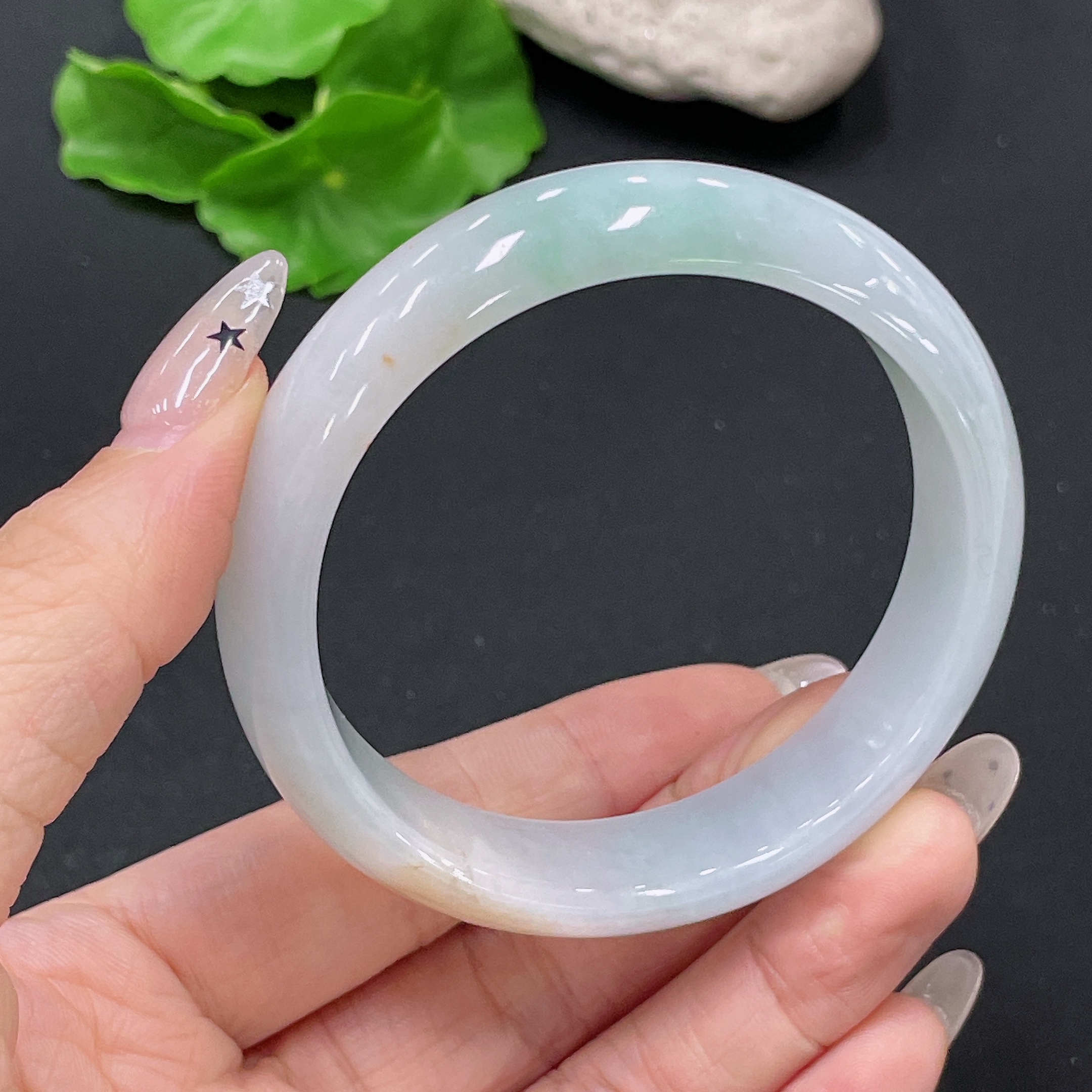 F35159241 Jadeite Round Bracelet Total Weight Approx. 55.3g Size 55.8