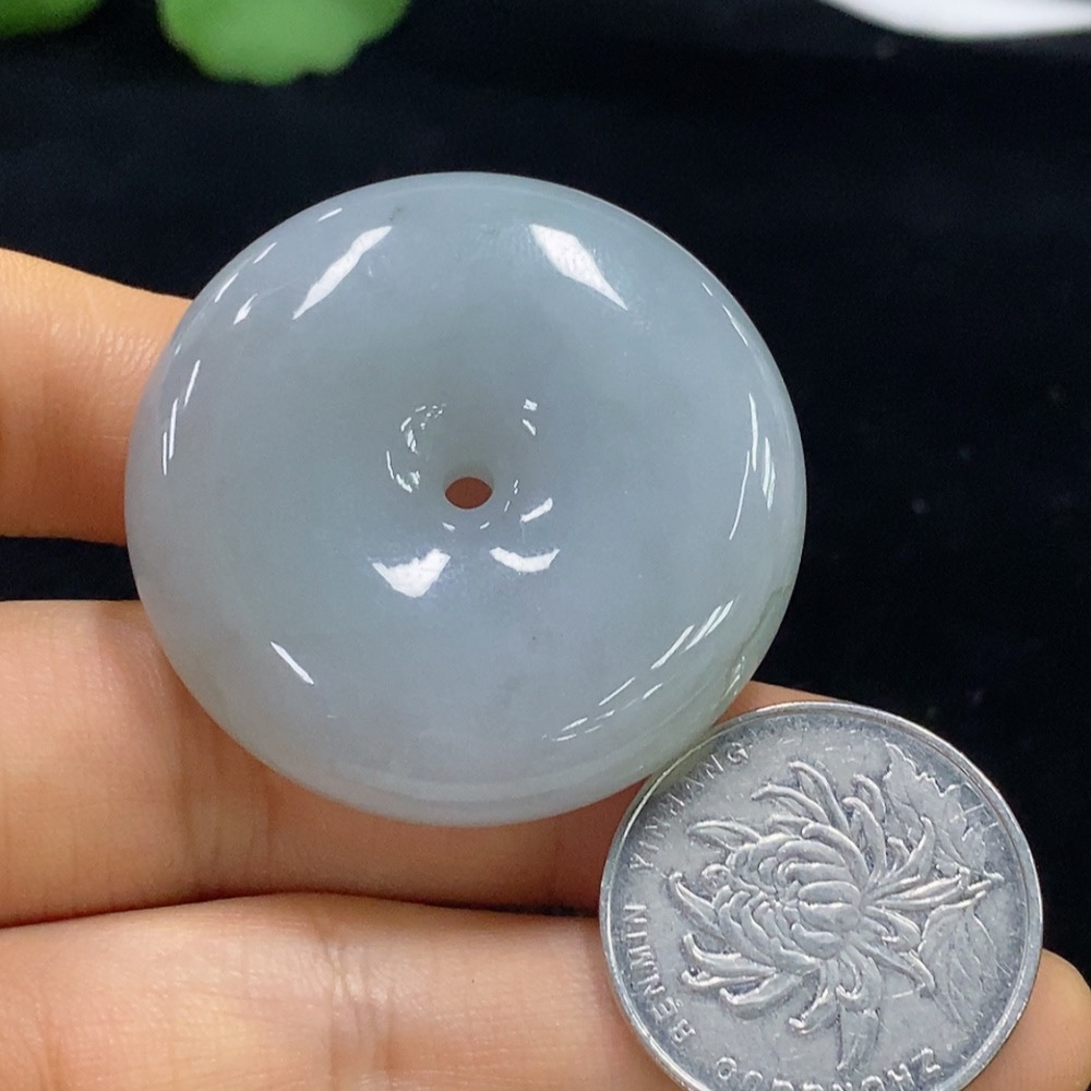 F34948155 Jadeite Peace Pendant with a total weight of approximately 37.6 grams