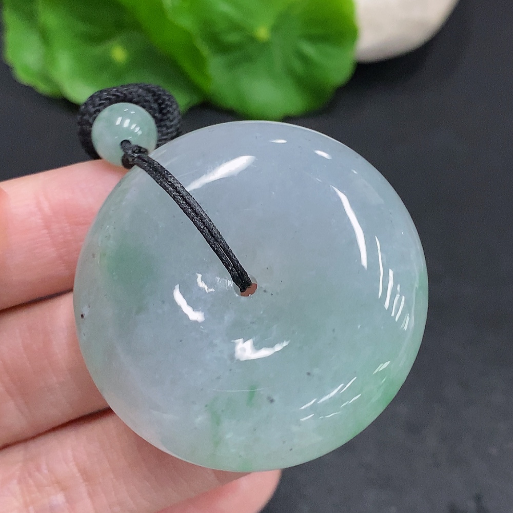 F34003425 Jadeite Safety Buckle, total weight with rope approx. 46.5g