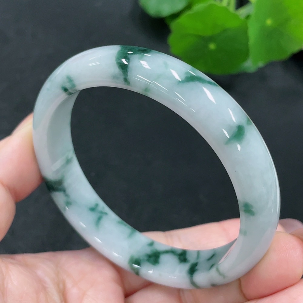 F29360015 Jadeite Regular Bangle, Size 58.9, Total Weight Approx. 53.9g