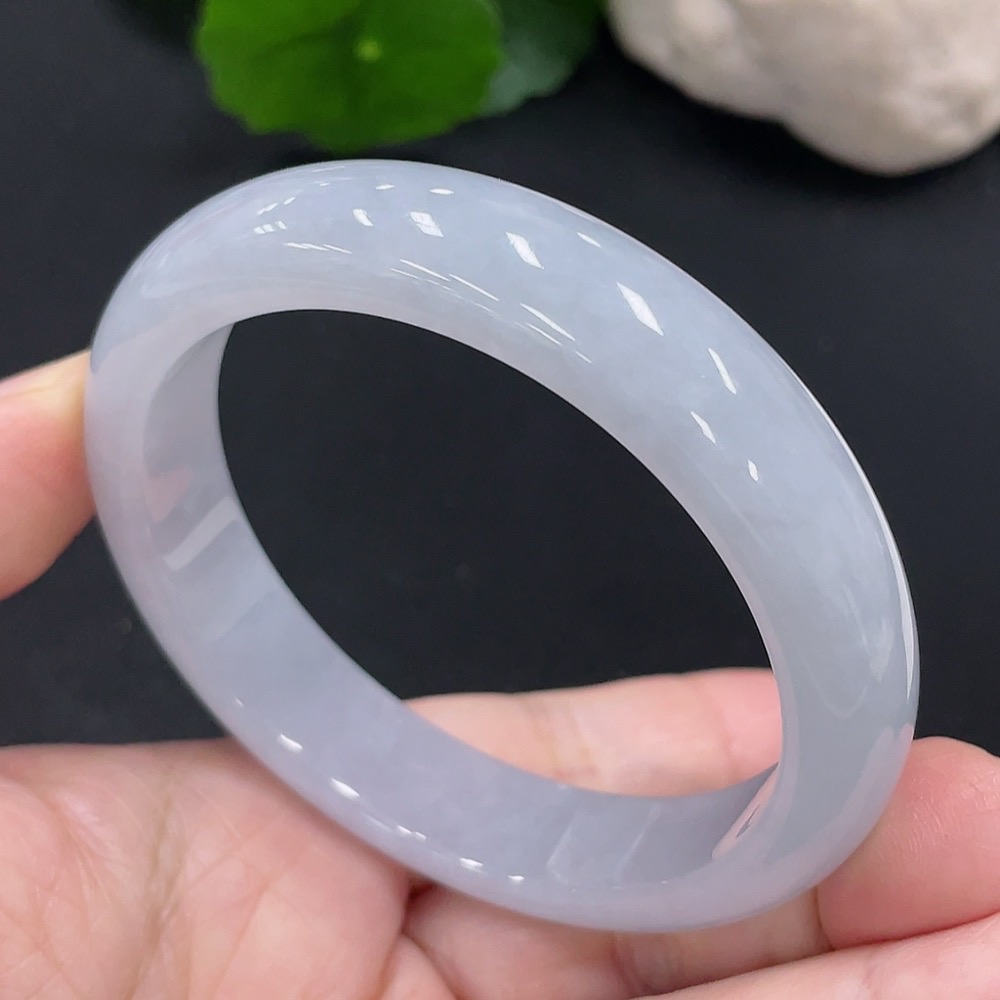 F28211447 Jadeite Round Bangle Size 56 Total Weight Approx. 54.6g