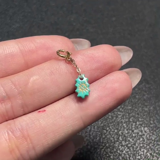C34041024 Turquoise Pendant, Color Origin Undetermined, Contains Other Mineral Components, Total Weight Approximately 0.29g, Non-Gold