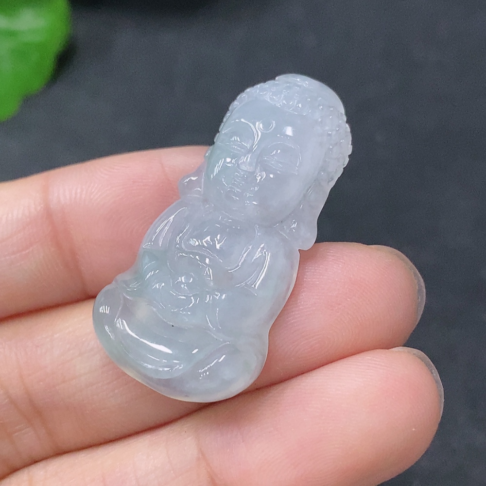 F33886939 Jadeite Pendant Baby Buddha