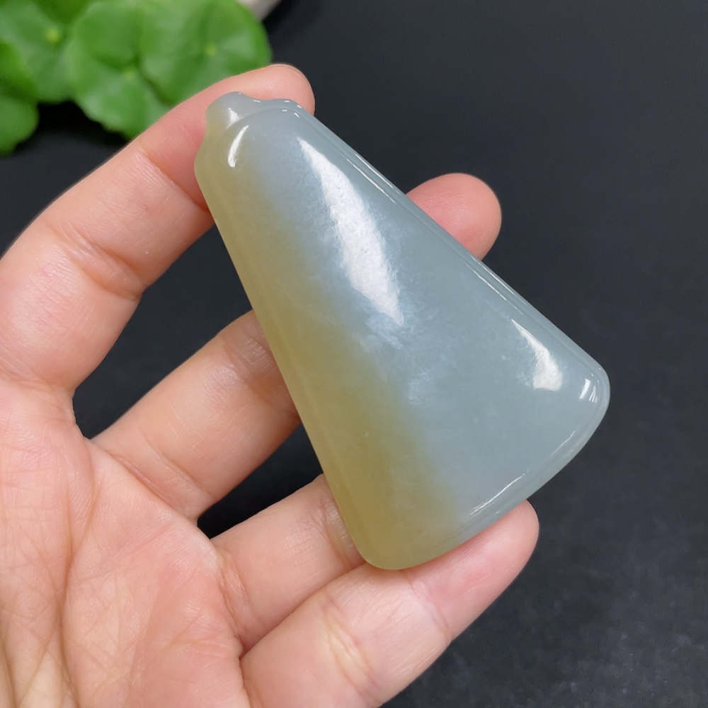 H35110143 Hetian Jade Pendant Plain Pendant Total Weight Approx. 44.7g
