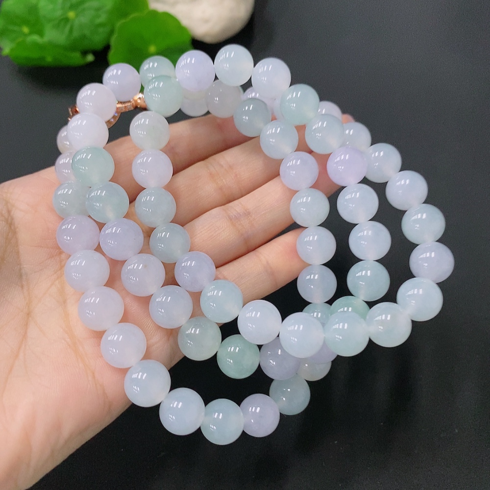 F28307875 Jadeite Bead Necklace Approx. 10mm Total Weight Approx. 117.8g Non-Gold