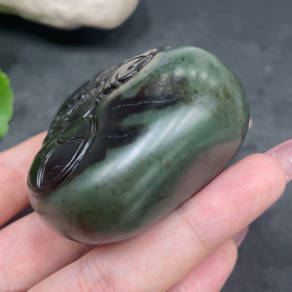H33924675 Hetian Jade Handheld Carving - Zhong Kui - Undetermined Skin Color Origin - Total Weight Approx. 180.3g