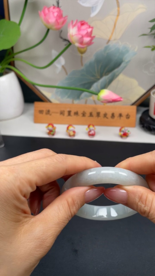 F29397789 Jadeite Round Bangle Size 55.3 Total Weight Approx. 54.1g