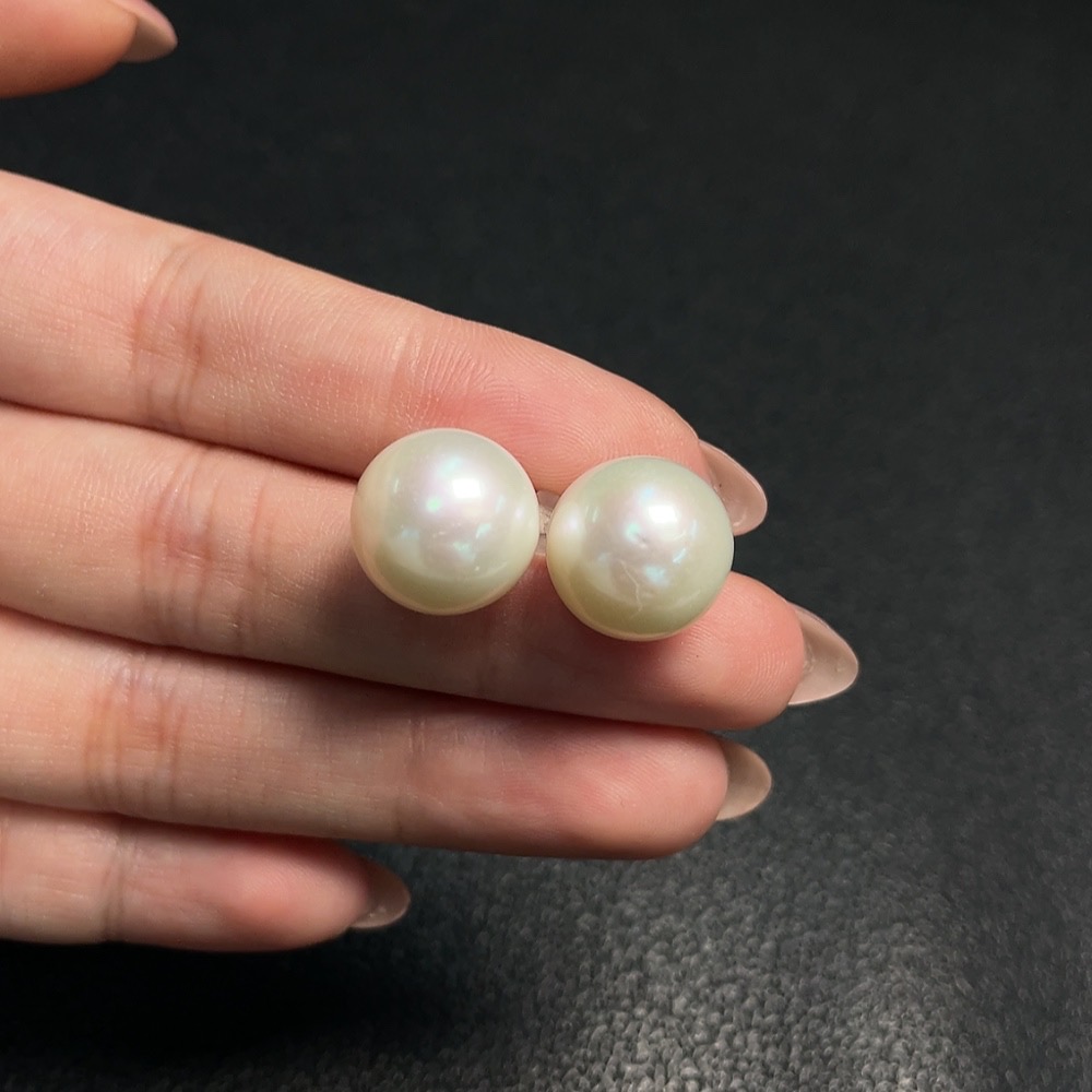C33853130 Pearl Earrings Non-Gold Total Weight Approx.6.67g Size Approx.12.9mm