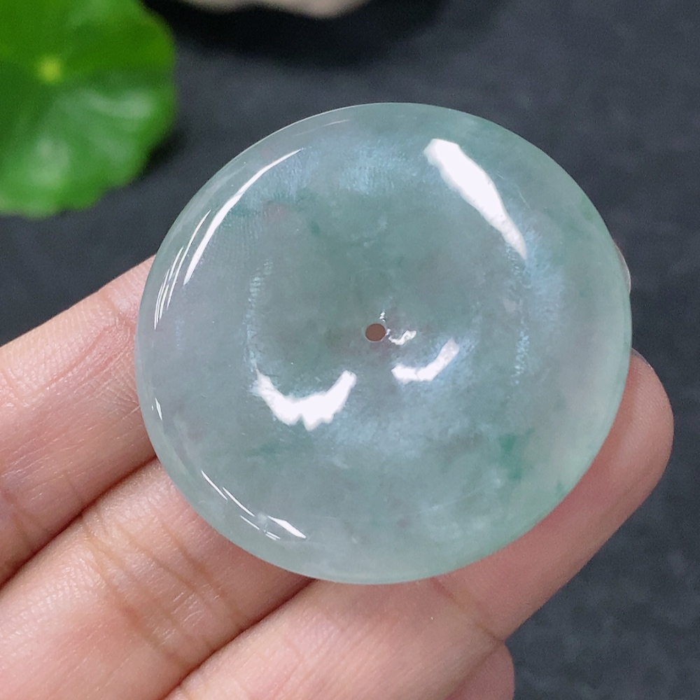 F34954567 Jadeite Safety Buckle Pendant Total Weight Approx. 14.5g