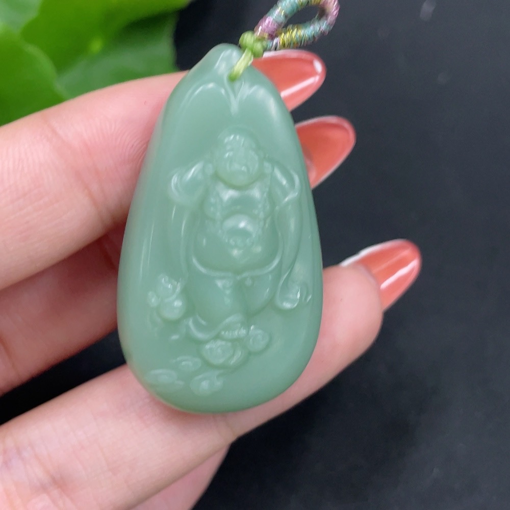 H34026022 Hetian Jade Jasper Pendant - Buddha, Total Weight Approx. 18.8g